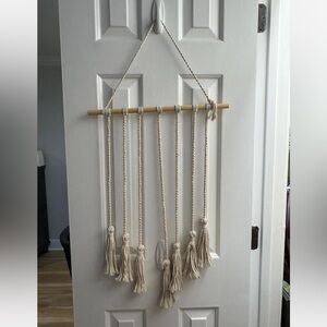 Elegant Cream Macrame Wall Hanging